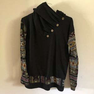 Aztec sweater scoop neck